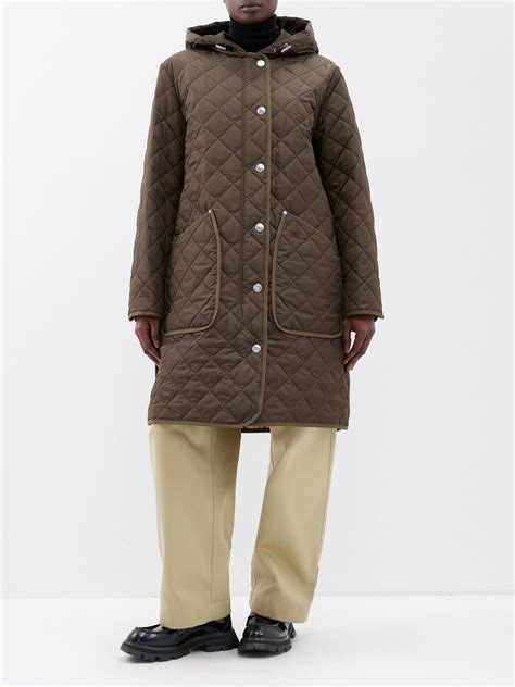 burberry nylon hooded jacket|Burberry quilted jacket with hood.